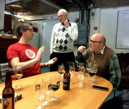 Jocke, Leffe och Per i provartagen